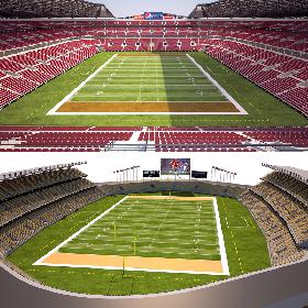 US Football Stadiums Collection 3D